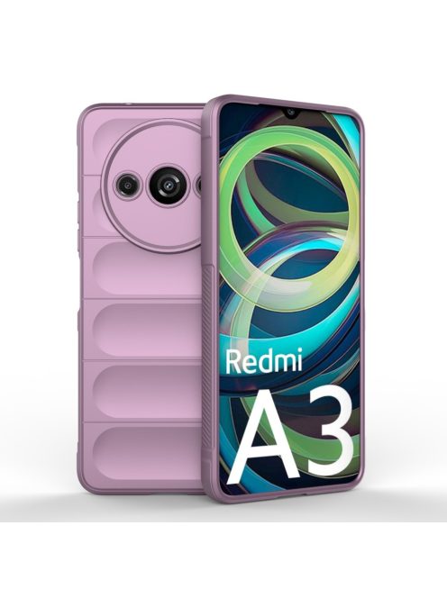 RMPACK Xiaomi Redmi A3 Szilikon Tok Rugged Armor Style 2in1 Shock Lila