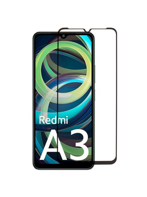 RMPACK Xiaomi Redmi A3 Képernyővédő Üvegfólia FULLSIZE 3D Tempered Glass