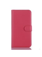 LG K10 Bőrtok Notesz Kártyatartóval Kitámasztható Funkcióval Pink
