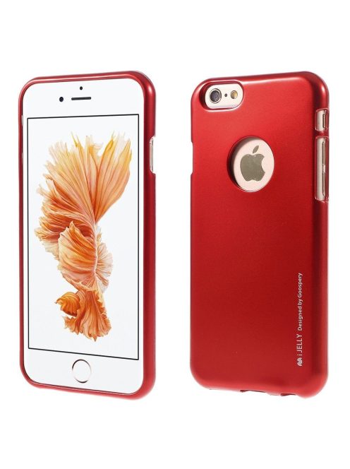 iPhone 6/6S Mercury Szilikon Tok iJelly - METAL Piros