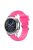 Samsung Gear S3 Classic / Frontier Szilikon Óraszíj - Pótszíj Tyre Style Pink
