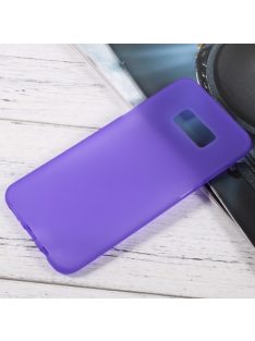   Samsung Galaxy S8 Plus Tok Matt Szilikon TPU FényesKerettel Lila