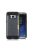 Samsung Galaxy S8+ / Galaxy S8 Plus Hybrid Tok 2in1 Szálcsiszolt Szilikon+Műanyag Sötétkék