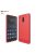 Nokia 6 Szilikon Tok Szálcsiszolt - Ütésállókivitel Piros