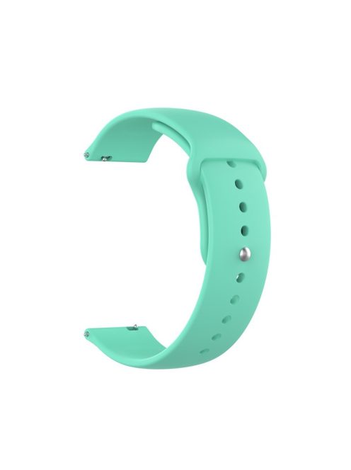 18mm Solid Color Silicone Smart Watch Replacement Strap for Xiaomi Mi Watch - Cyan