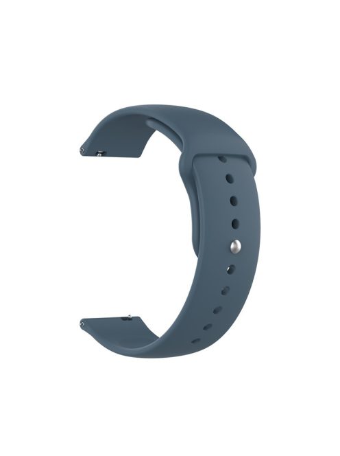 18mm Solid Color Silicone Smart Watch Replacement Strap for Xiaomi Mi Watch - Dark Blue