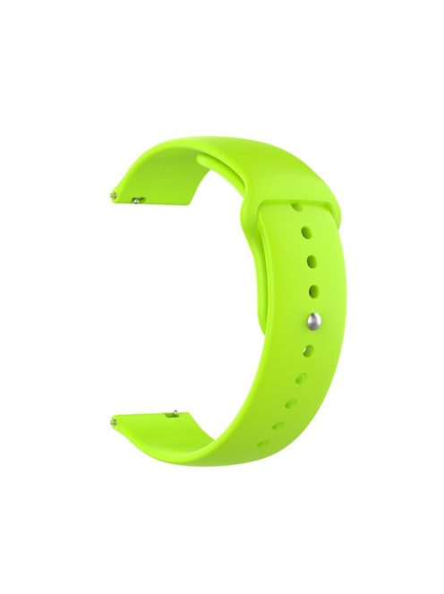 18mm Solid Color Silicone Smart Watch Replacement Strap for Xiaomi Mi Watch - Light Green