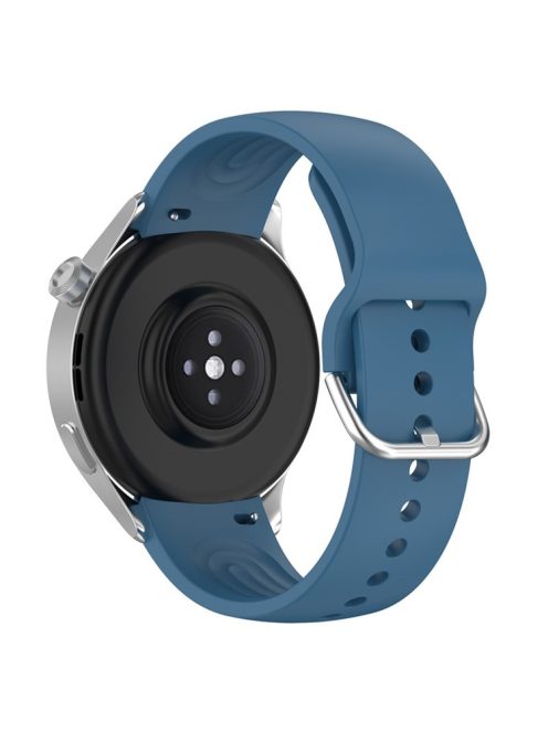 22mm Arc-shaped Watchband for Xiaomi Watch S2  /  S1  /  S1 Pro, Adjustable Silicone Wrist Strap with Metal Buckle - Dark Blue