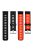 22mm Two-tone Silicone Watch Band Strap for Xiaomi Huami Amazfit - Black / Red