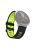 22mm Two-tone Soft Silicone Watch Band Strap for Xiaomi Huami Amazfit - Black / Green