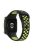 28mm Silicone Watch Strap for Xiaomi Redmi Watch 3 / Mi Watch Lite 3 , Dual-color Smart Band Strap - Black / Lime