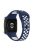 28mm Silicone Watch Strap for Xiaomi Redmi Watch 3 / Mi Watch Lite 3 , Dual-color Smart Band Strap - Midnight Blue / White