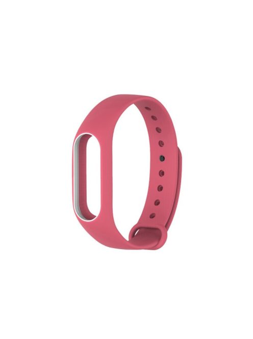 Anti-lost TPU Watch Strap Replacement  for Xiaomi Mi Band 2 - Pink + White