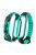 Bi-color Silicone Smart Watch Band Bracelet Wrist Strap Replacement for Xiaomi Mi Band 6 - Black/Green