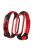 Bi-color Silicone Smart Watch Band Bracelet Wrist Strap Replacement for Xiaomi Mi Band 6 - Black/Red