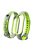 Bi-color Silicone Smart Watch Band Bracelet Wrist Strap Replacement for Xiaomi Mi Band 6 - Grey/Lime