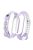 Bi-color Silicone Smart Watch Band Bracelet Wrist Strap Replacement for Xiaomi Mi Band 6 - White/Purple