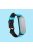 Bi-color Silicone Watch Band Replacement Strap for Xiaomi Mi Band 5/6/7 - Black/Blue