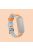 Bi-color Silicone Watch Band Replacement Strap for Xiaomi Mi Band 5/6/7 - Grey/Orange