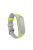 Bi-color Silicone Watch Band Replacement Strap for Xiaomi Mi Band 5/6/7 - Grey/Yellow