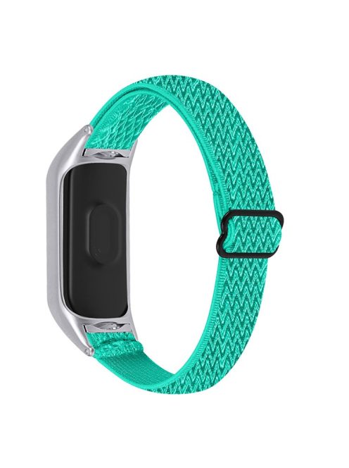 Braided Nylon Strap Watch Band Adjustable Elastic Solo Sports Loop Bracelet for Xiaomi Mi Band 4 / 3 - Mint Green