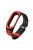 Breathable Bi-color Silicone Watch Band for Xiaomi Mi Smart Band 4 / Mi Band 3 - Red / Black