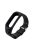 Breathable Bi-color Silicone Watch Strap for Xiaomi Mi Smart Band 4 / Mi Band 3 - All Black