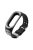 Breathable Bi-color Silicone Watch Wrist Band Strap for Xiaomi Mi Smart Band 4 / Mi Band 3 - Grey / Black