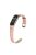 Crocodile Texture Genuine Leather Watch Strap for Xiaomi Mi Band 3 / Mi Smart Band 4 - Pink