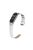 Crocodile Texture Genuine Leather Watch Strap for Xiaomi Mi Band 3 / Mi Smart Band 4 - White