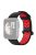 Dual-Color Hollow Silicone Watchband Strap Replacement for Xiaomi Redmi Watch 2 - Black/Red