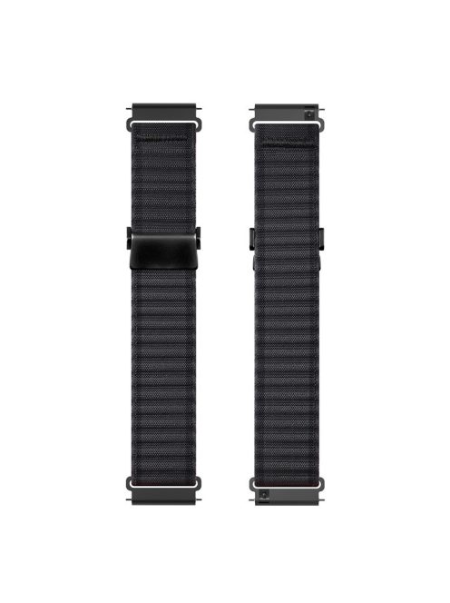 DUX DUCIS YC Series For Samsung Galaxy Watch3 45mm / Xiaomi Watch S4 Sport Nylon Watch Band 22mm Hook Buckle Strap - Dark Grey