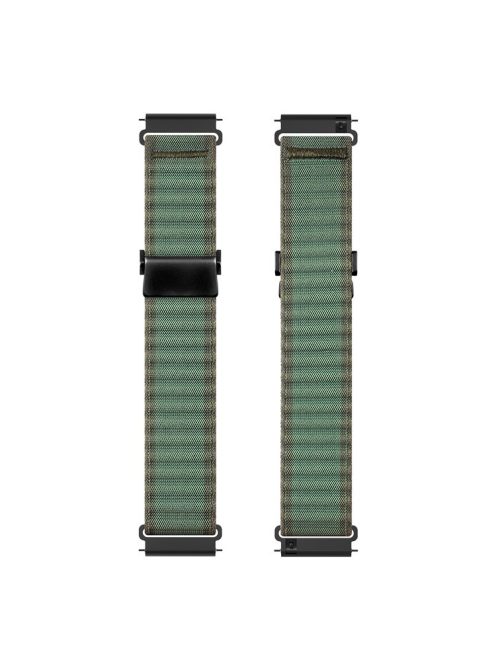 DUX DUCIS YC Series For Samsung Galaxy Watch3 45mm / Xiaomi Watch S4 Sport Nylon Watch Band 22mm Hook Buckle Strap - Green