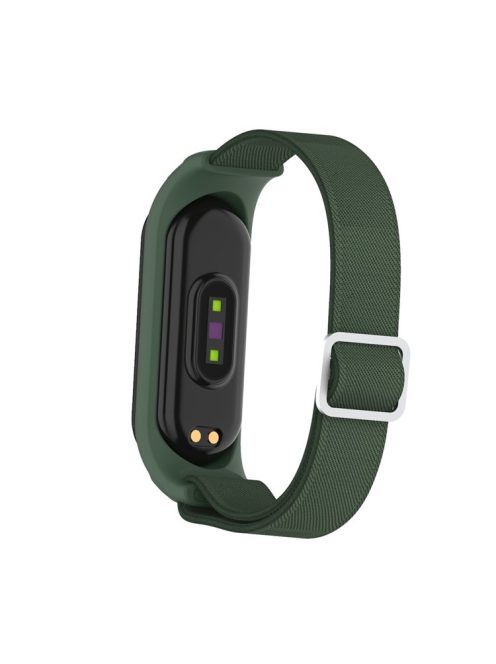 Elastic Nylon Smart Watch Strap Replacement Watchband for Xiaomi Mi Band 3/4/5/6 - Army Green