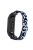 Elastic Nylon Smart Watch Strap Replacement Watchband for Xiaomi Mi Band 3/4/5/6 - Blue/Leopard