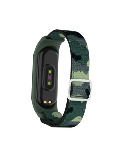   Elastic Nylon Smart Watch Strap Replacement Watchband for Xiaomi Mi Band 3/4/5/6 - Camouflage