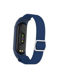   Elastic Nylon Smart Watch Strap Replacement Watchband for Xiaomi Mi Band 3/4/5/6 - Dark Blue