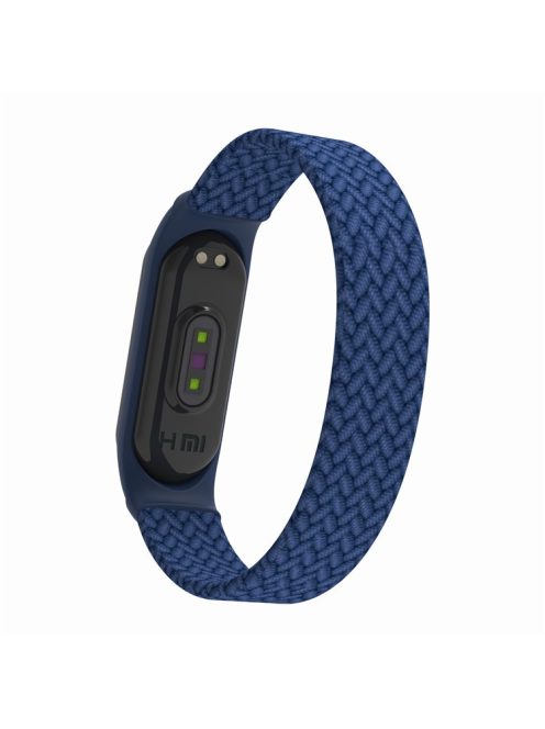 Elastic Nylon Watch Band Replacement Watch Strap (Size: L) for Xiaomi Mi Band 3/4/5 - Blue