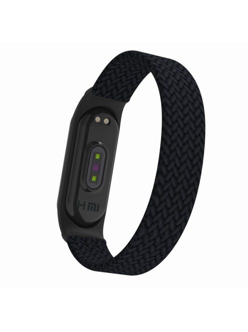 Elastic Nylon Wristband Watch Strap [Size: M] for Xiaomi Mi Band 5 / 4 / 3 - Black