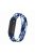 Elastic Nylon Wristband Watch Strap [Size: M] for Xiaomi Mi Band 5 / 4 / 3 - Blue/White