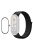 ENKAY HAT-PRINCE For Xiaomi Mi Band 9 NFC / Mi Band 9 / Smart Band 8 NFC / Smart Band 8 Nylon Watch Band with PMMA Screen Film - Black