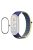 ENKAY HAT-PRINCE For Xiaomi Mi Band 9 NFC / Mi Band 9 / Smart Band 8 NFC / Smart Band 8 Nylon Watch Band with PMMA Screen Film - Blue / Yellow