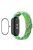 ENKAY HAT-PRINCE For Xiaomi Mi Band 9 NFC / Mi Band 9 / Smart Band 8 NFC / Smart Band 8 Watch Band Nylon Strap with PMMA Film - Bright Green