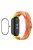 ENKAY HAT-PRINCE For Xiaomi Mi Band 9 NFC / Mi Band 9 / Smart Band 8 NFC / Smart Band 8 Watch Band Nylon Strap with PMMA Film - Bright Orange