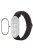 ENKAY HAT-PRINCE For Xiaomi Mi Band 9 NFC / Mi Band 9 / Smart Band 8 NFC / Smart Band 8 Watch Band Nylon Strap with PMMA Film - Starlight Black