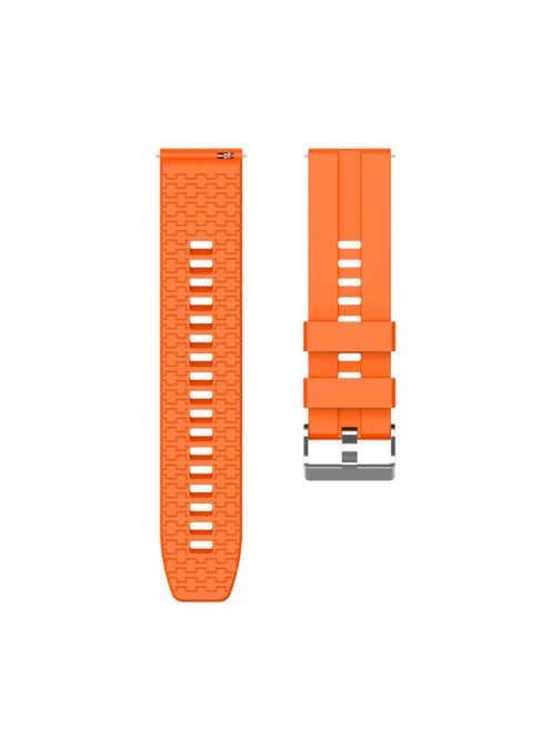 Fashion Silicone Watch Strap 22mm for Xiaomi Haylou Solar Smart Watch - Orange