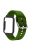 Flexible Silicone Watchband for Xiaomi Mi Band 7 Pro Smart Watch Replacement Strap with Watch Case Cover - Army Green / Black