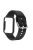 Flexible Silicone Watchband for Xiaomi Mi Band 7 Pro Smart Watch Replacement Strap with Watch Case Cover - Black