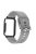 Flexible Silicone Watchband for Xiaomi Mi Band 7 Pro Smart Watch Replacement Strap with Watch Case Cover - Grey / Black