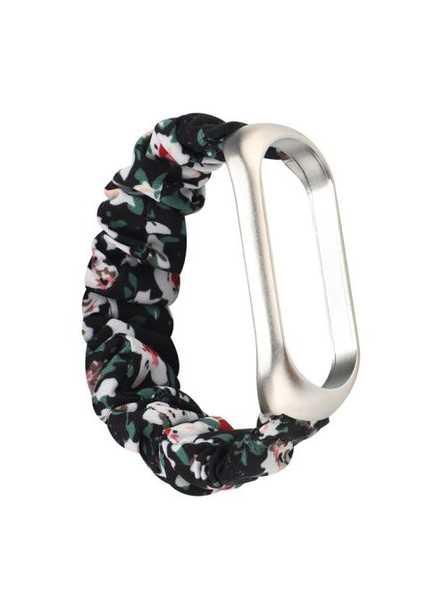 Floral Cloth Style Smart Watch Band for Xiaomi Mi Band 5 - Colorful Flower